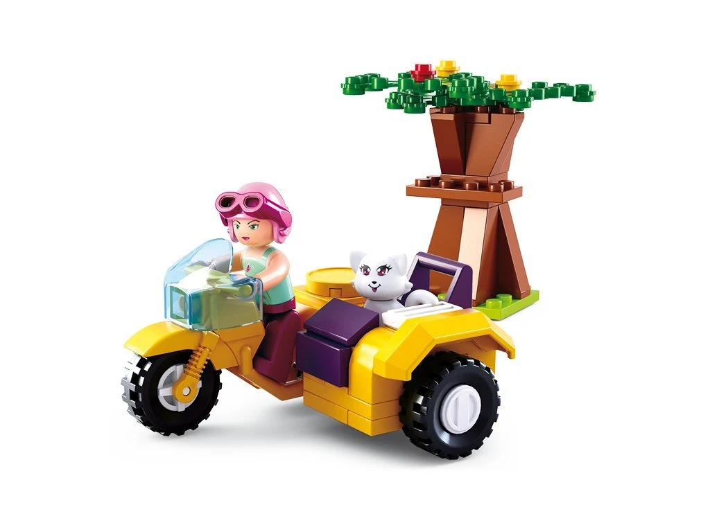 Sluban Girls Dream M38-B0600C Motocykl s postranním vozíkem