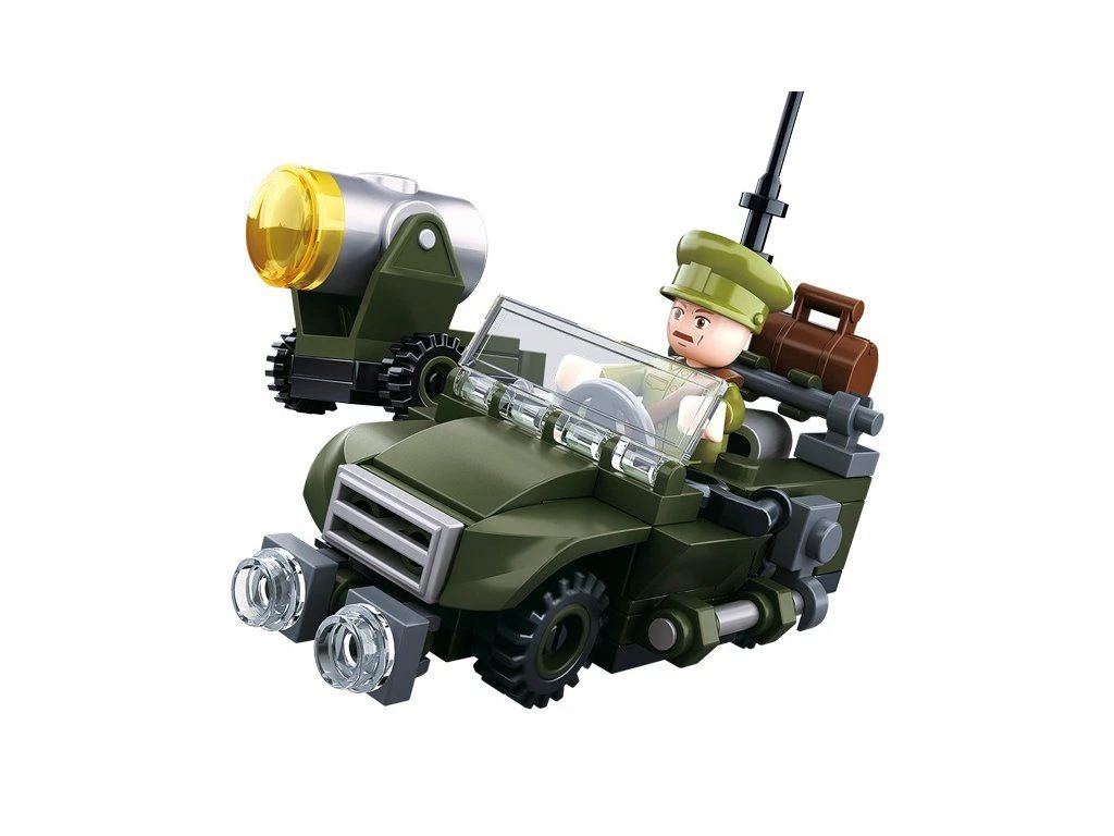 Sluban Army WWII M38-B0678B Hlídkový Jeep