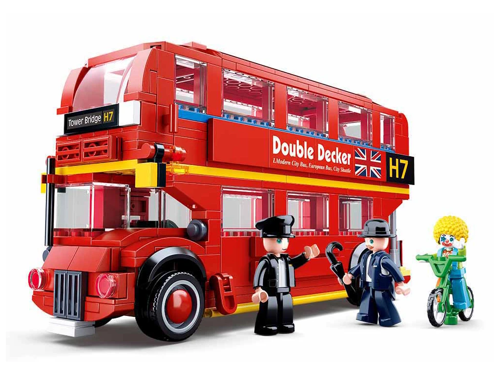 Sluban ModelBricks M38-B0708 Patrový autobus Double Decker