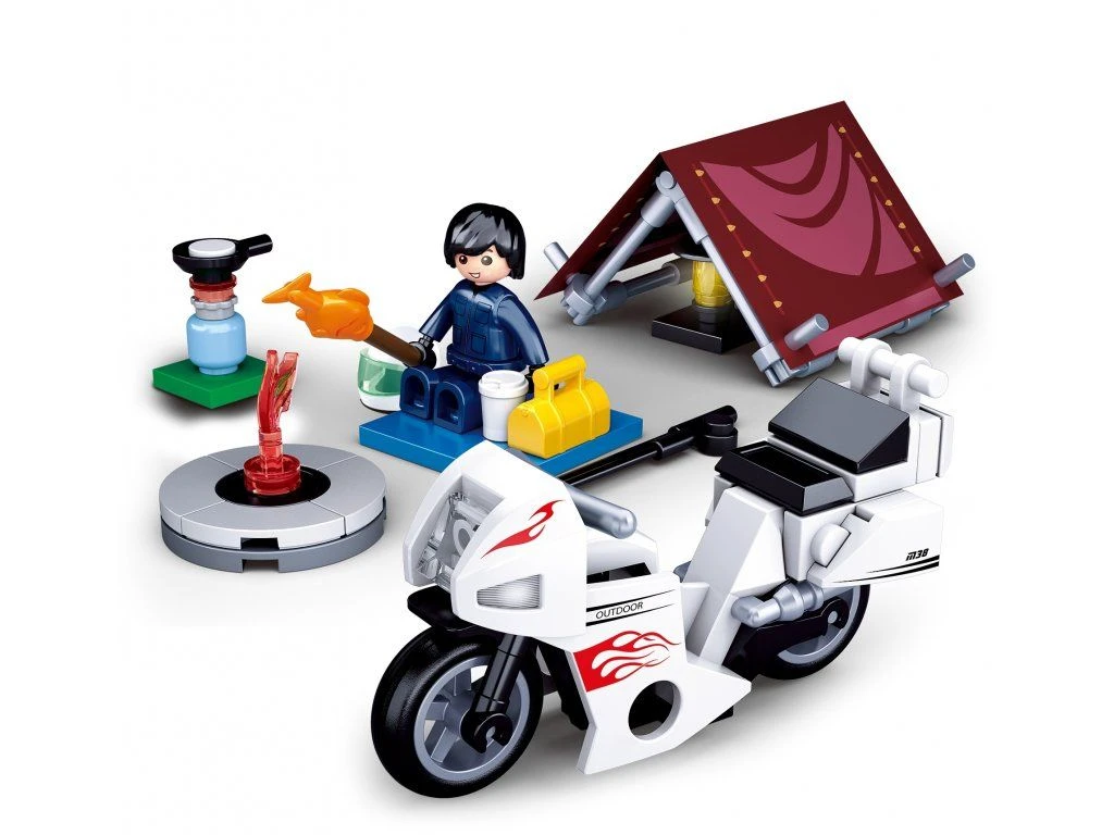 Sluban Town M38-B0717E Motorkář v kempu