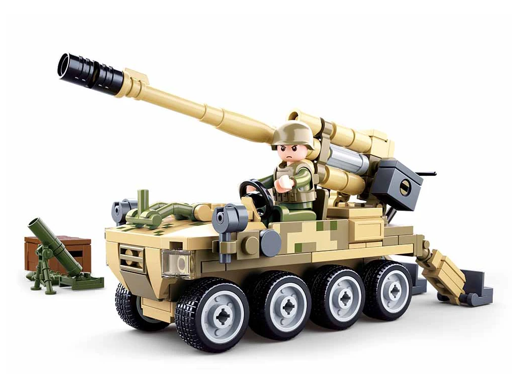 Sluban ModelBricks M38-B0751 Mobilní dělo 8×8 s minometem