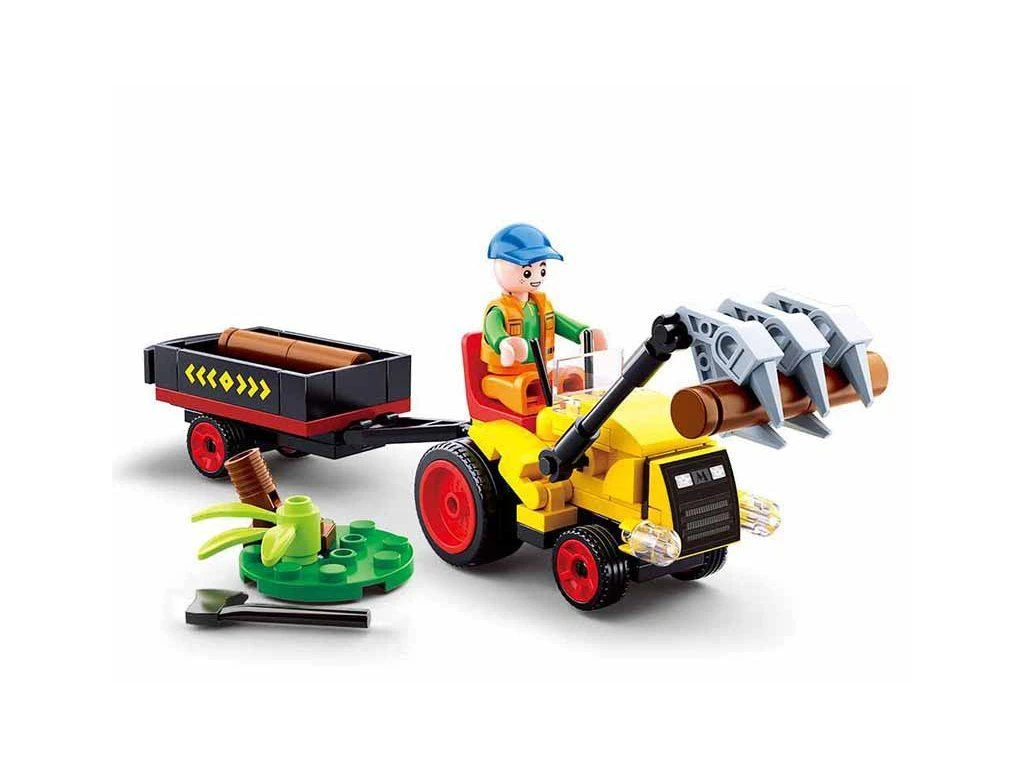 Sluban Town M38-B0777 Malý traktor s přívěsem