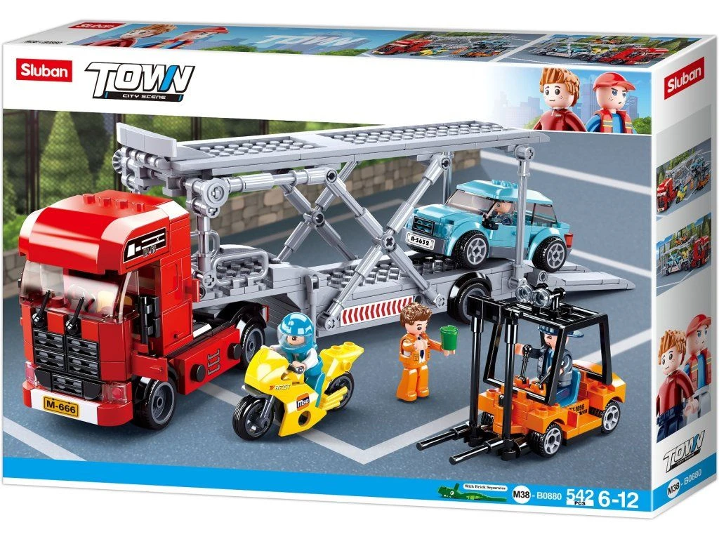 Sluban Town M38-B0880 Kamion pro přepravu automobilů
