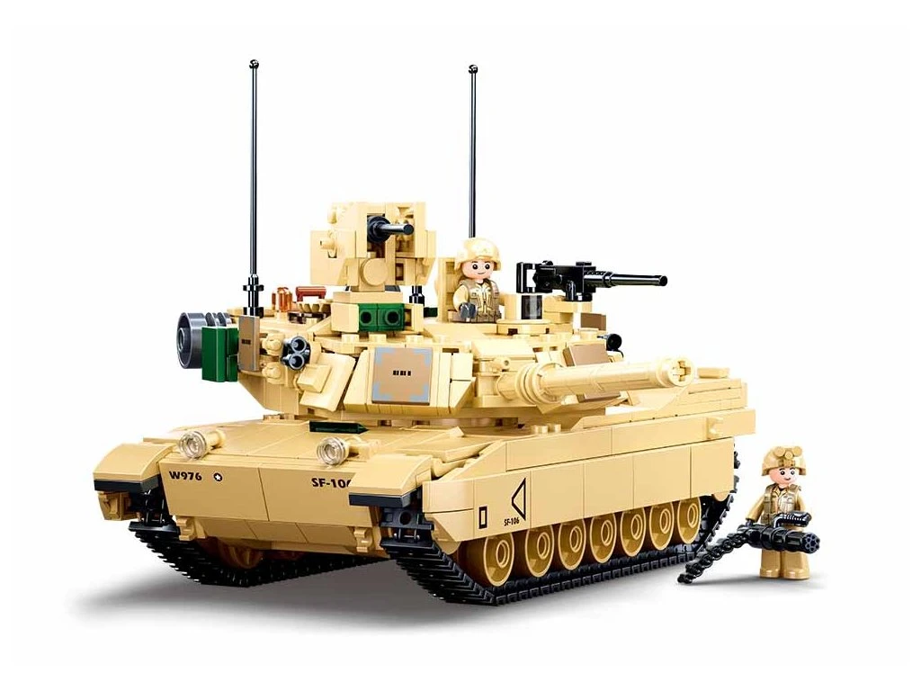 Sluban ModelBricks M38-B0892 Hlavní bojový tank M1A2 SEP V2 Abrams v měřítku 1:35