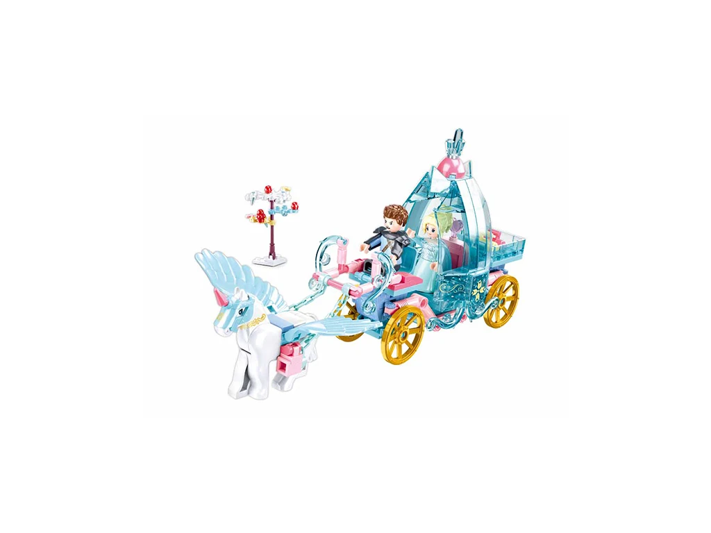 Sluban Girls Dream M38-B0896 Kočár s kouzelným jednorožcem