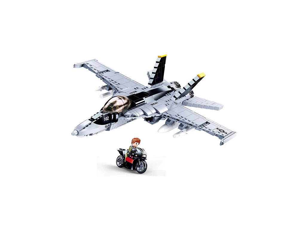 Sluban ModelBricks M38-B0928 Víceúčelový stíhací letoun F/A-18E v měřítku 1:44