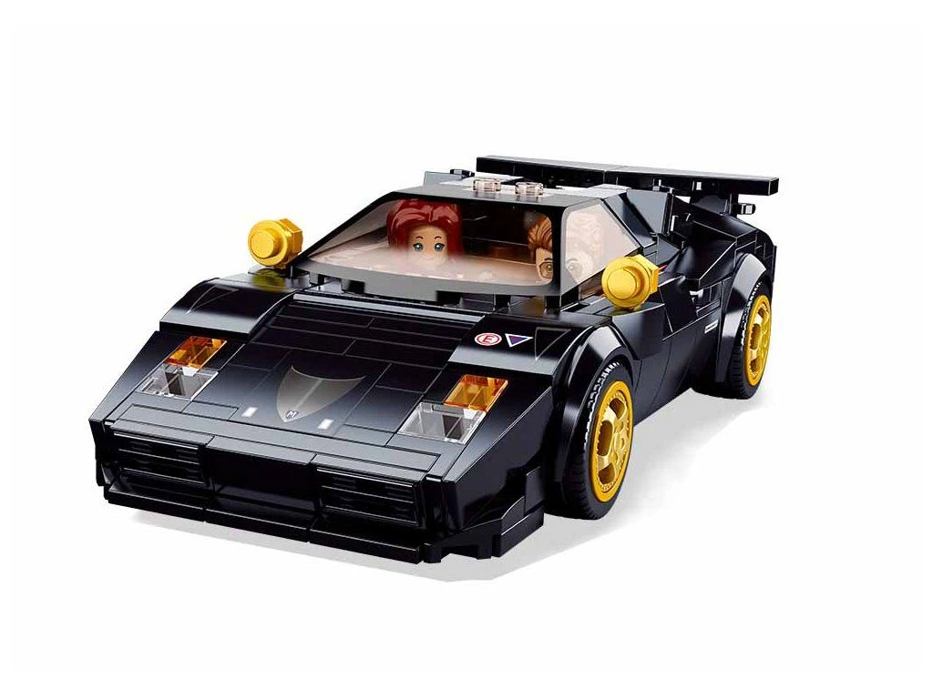 Sluban ModelBricks M38-B1098 Černý italský sportovní automobil
