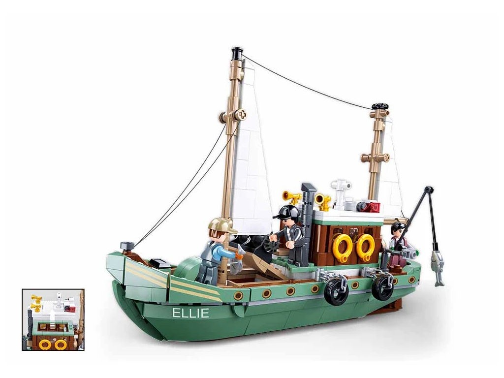 Sluban ModelBricks M38-B1119 Rybářská loď Ellie