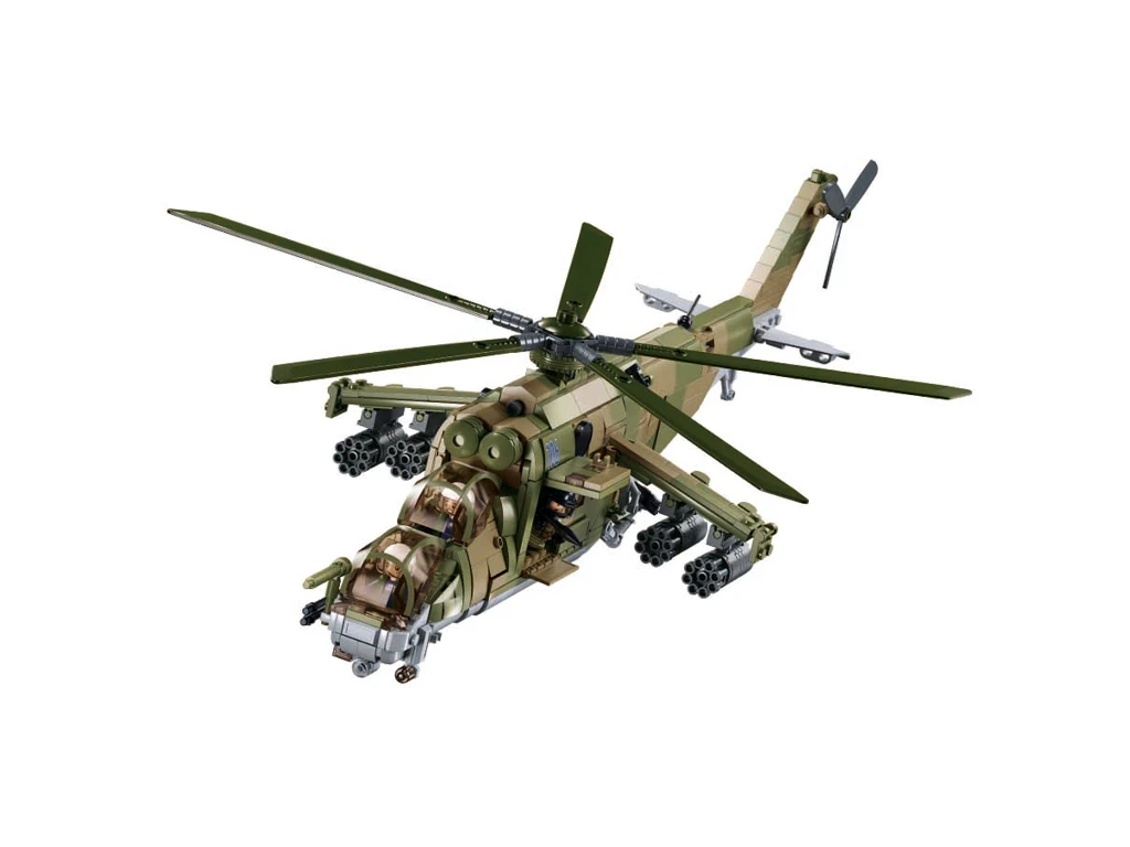 Sluban ModelBricks M38-B1137 Bitevní vrtulník Mi-24S 3v1 v měřítku 1:35