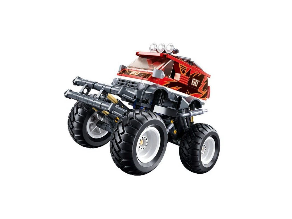 Sluban Power Bricks M38-B1159 Červený natahovací off-road GO