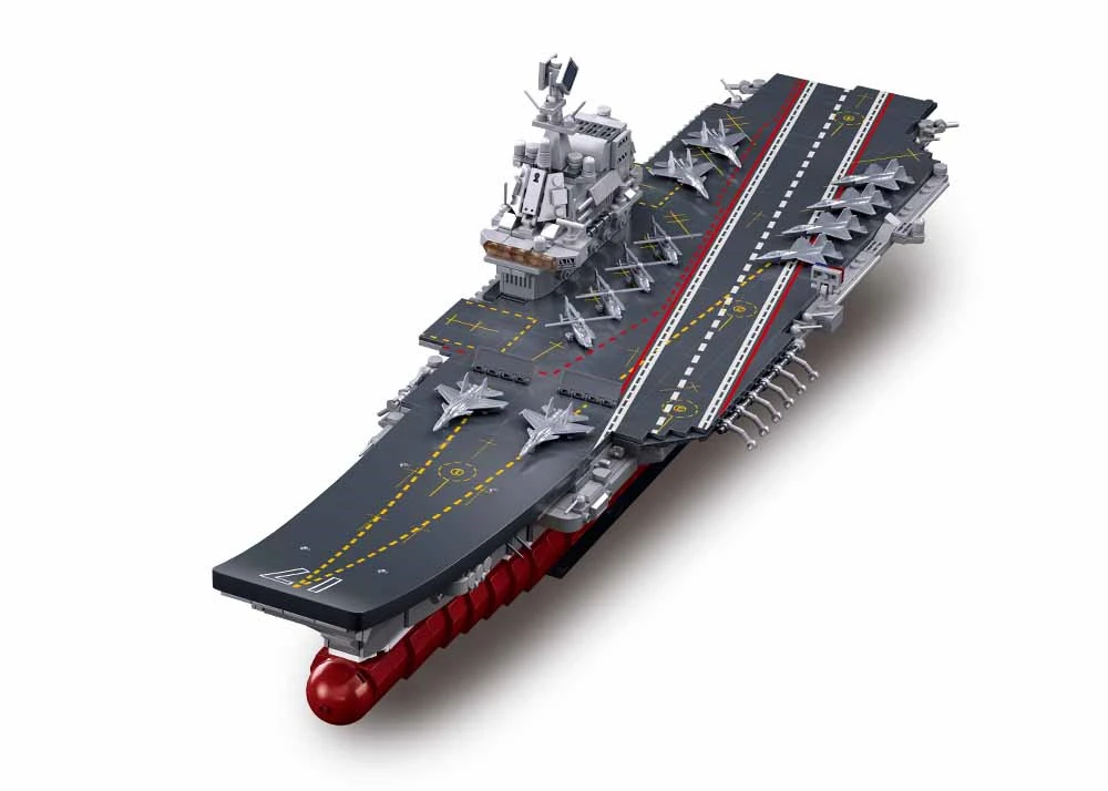 Sluban ModelBricks M38-B1189 Letadlová loď Shandong v měřítku 1:450
