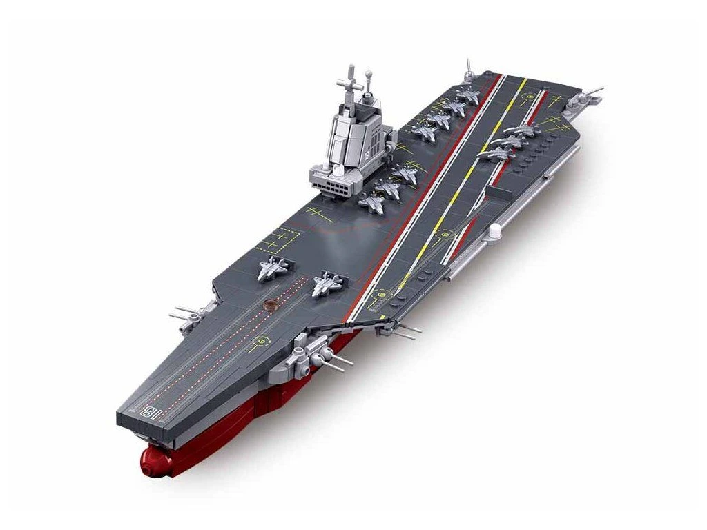 Sluban ModelBricks M38-B1211 Letadlová loď Fujian v měřítku 1:700
