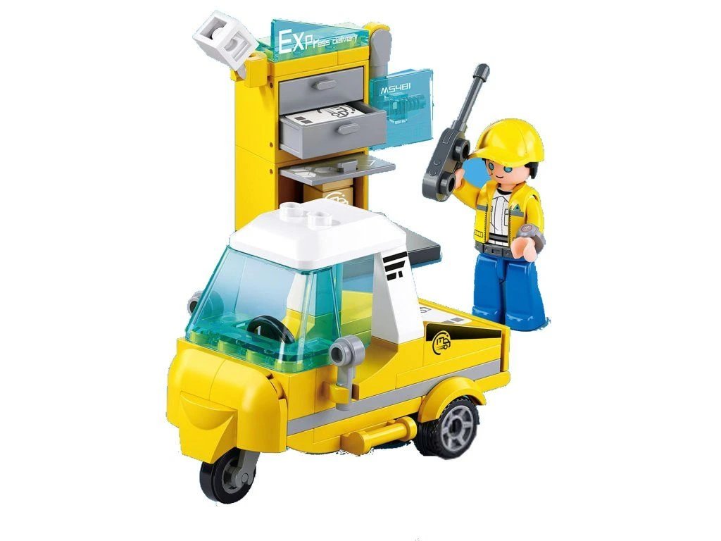 Sluban Metropolis M38-B1328D Doručovací tříkolka