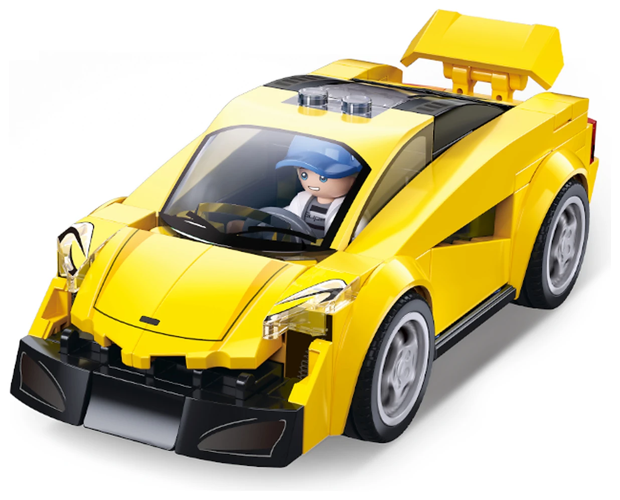 Sluban Metropolis M38-B1505B Žlutý sportovní automobil