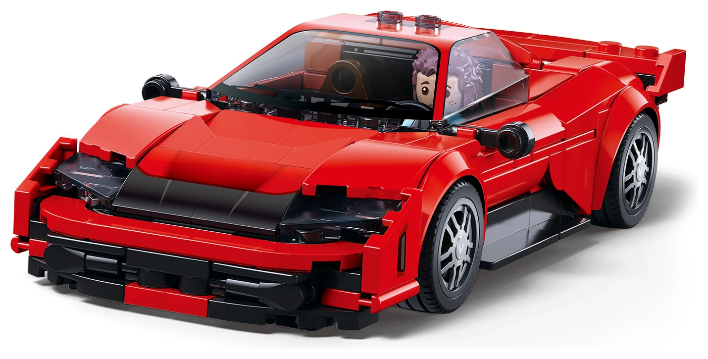 Sluban ModelBricks M38-B1507 Červený sportovní automobil v měřítku 1:32