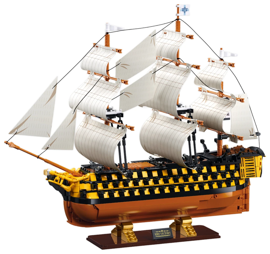 Sluban ModelBricks M38-B1552 Válečná plachetnice HMS Victory v měřítku 1:200