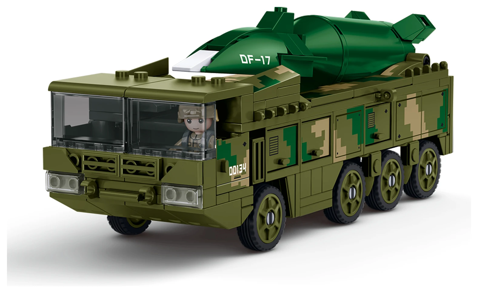 Sluban Army M38-B1576 Mobilní odpalovací zařízení s hypersonickou raketou DF-17S v měřítku 1:55
