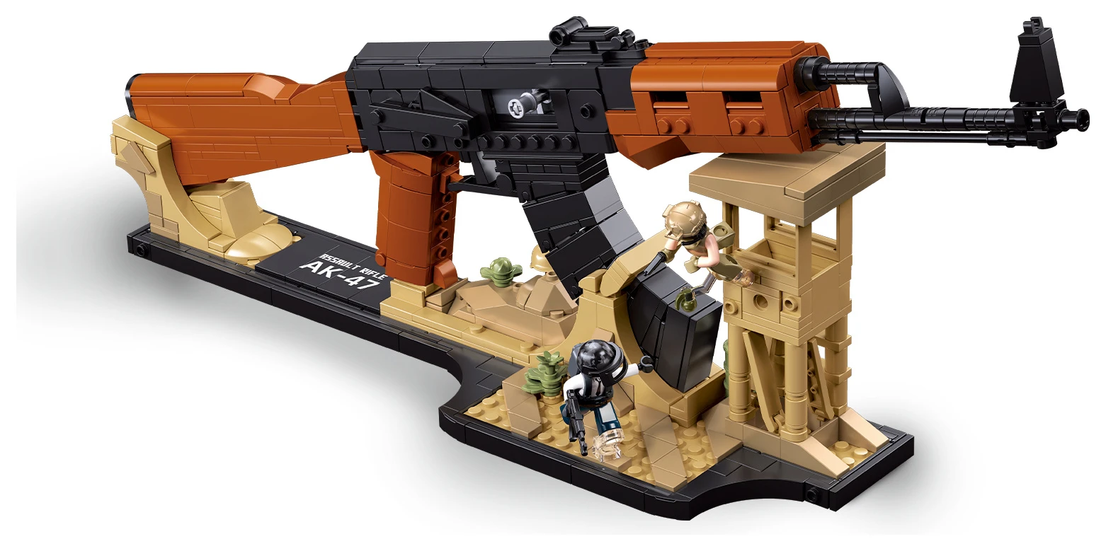 Sluban ModelBricks M38-B1591 Útočná puška AK-47 v měřítku 1:2