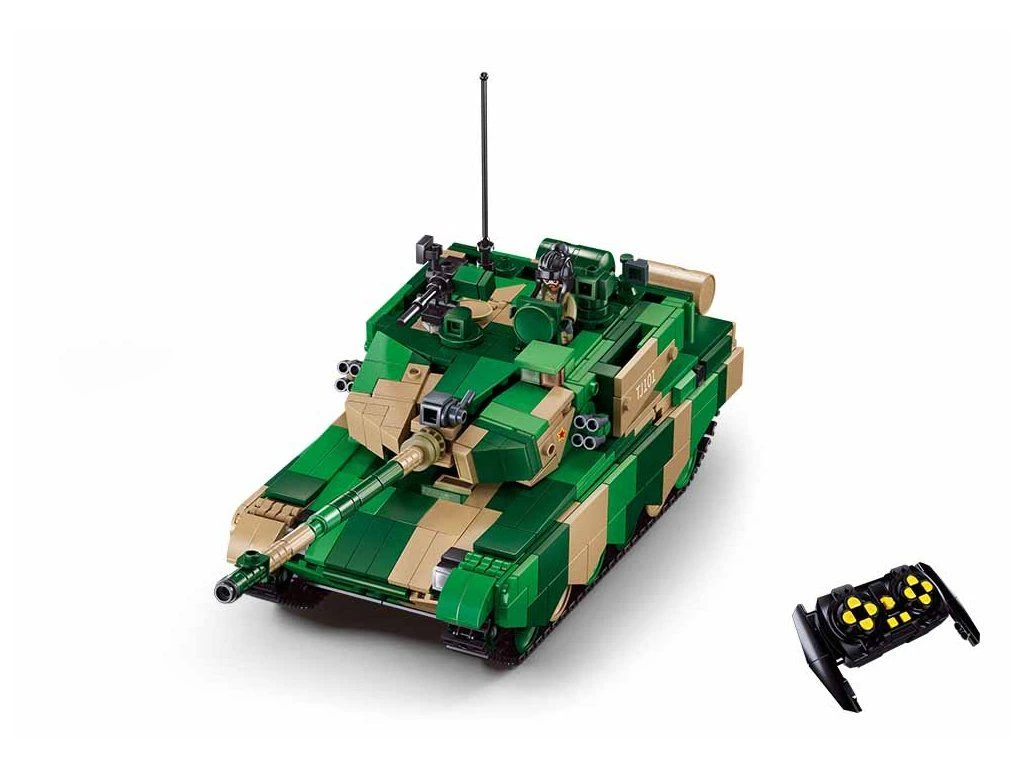 Sluban Power Bricks M38-B7071 Tank ZTZ-99AS na dálkové ovládání v měřítku 1:35