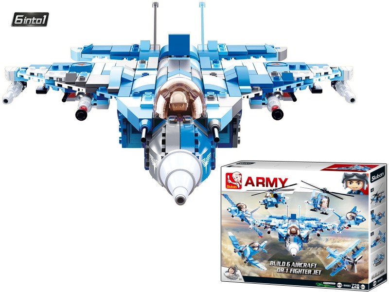 Sluban Army 6v1 M38-B0665 Army stíhačka 6into1