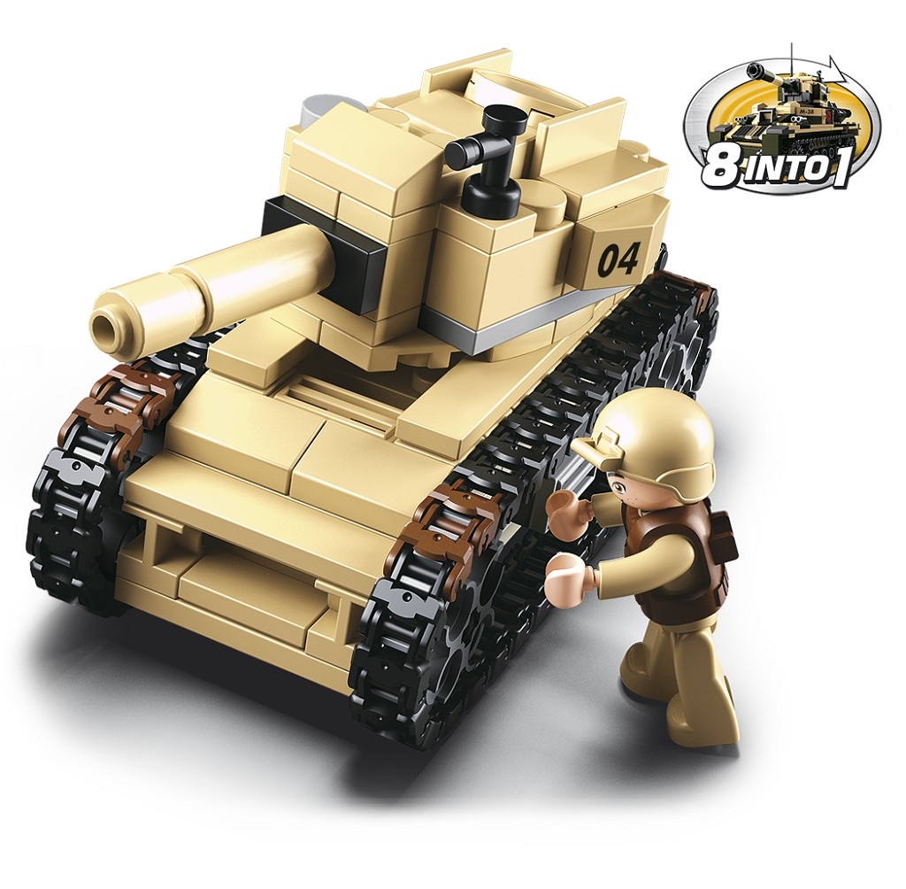 Sluban Army 8v1 M38-B0587B Tank