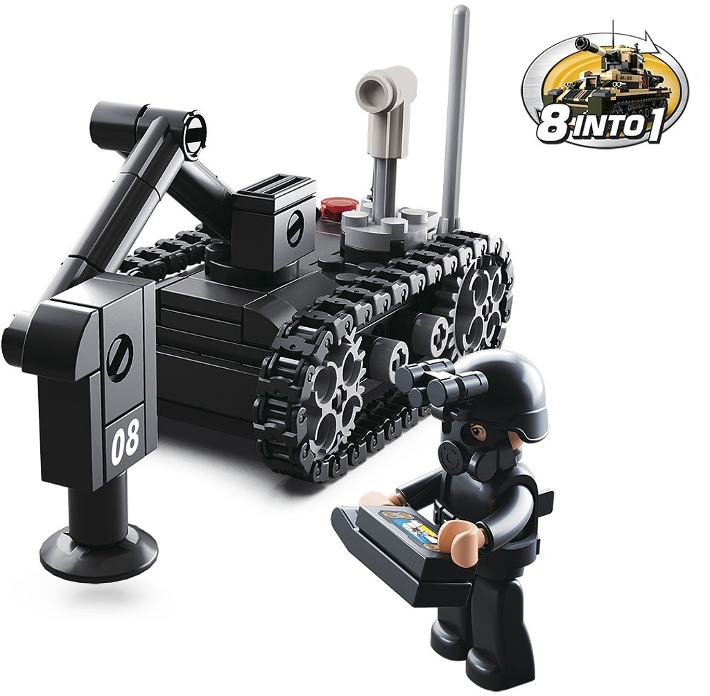 Sluban Army 8v1 M38-B0587D Detektor min