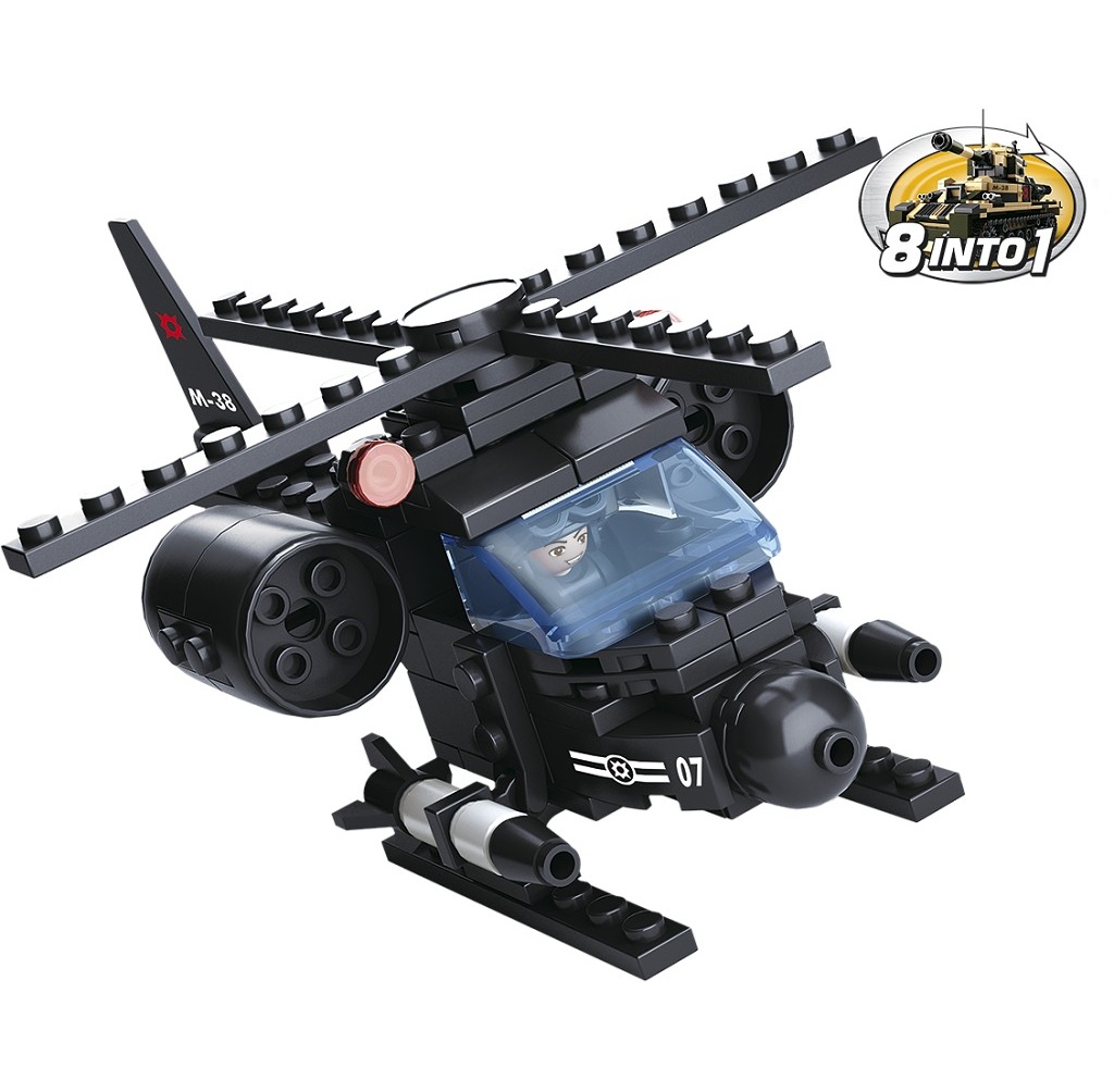 Sluban Army 8v1 M38-B0587G Helikoptéra