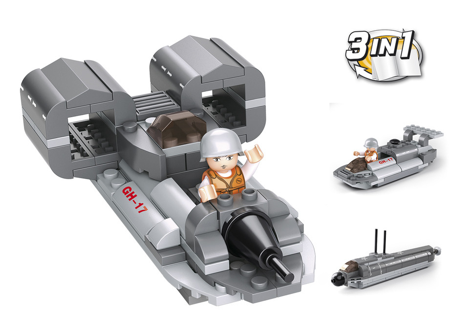 Sluban Army M38-B0537F Tryskový čln 3v1