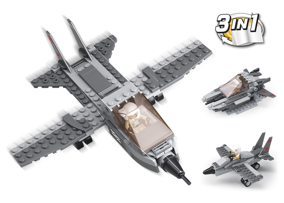 Sluban Army M38-B0537I Stíhačka 3v1