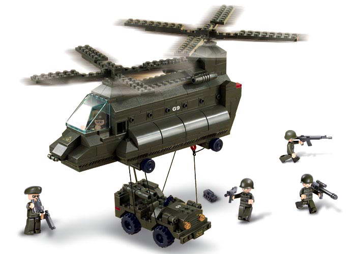 Sluban Army M38-B6600 Prepravná helikoptéra