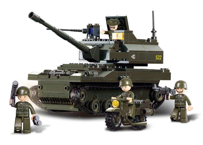 Sluban Army M38-B9800 Tank Leopard