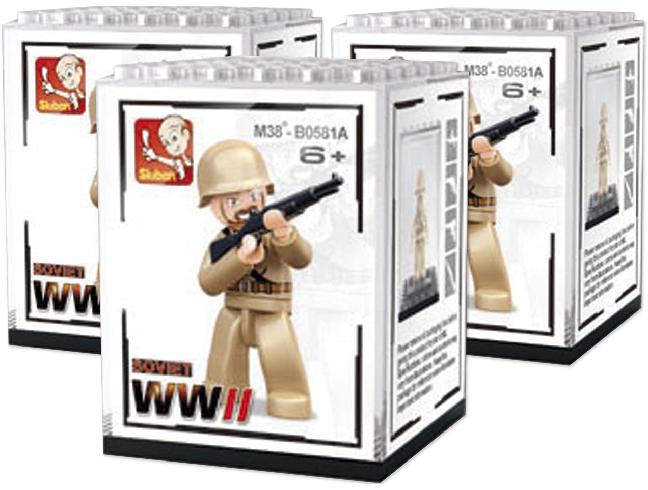 Sluban Figurky M38-B0585 World War II figúrky v prezentačných boxoch