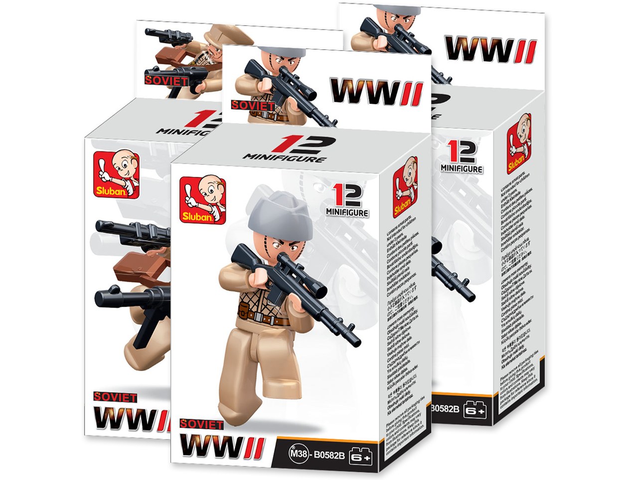 Sluban Figurky M38-B0586 World War II figúrky v škatuľkách