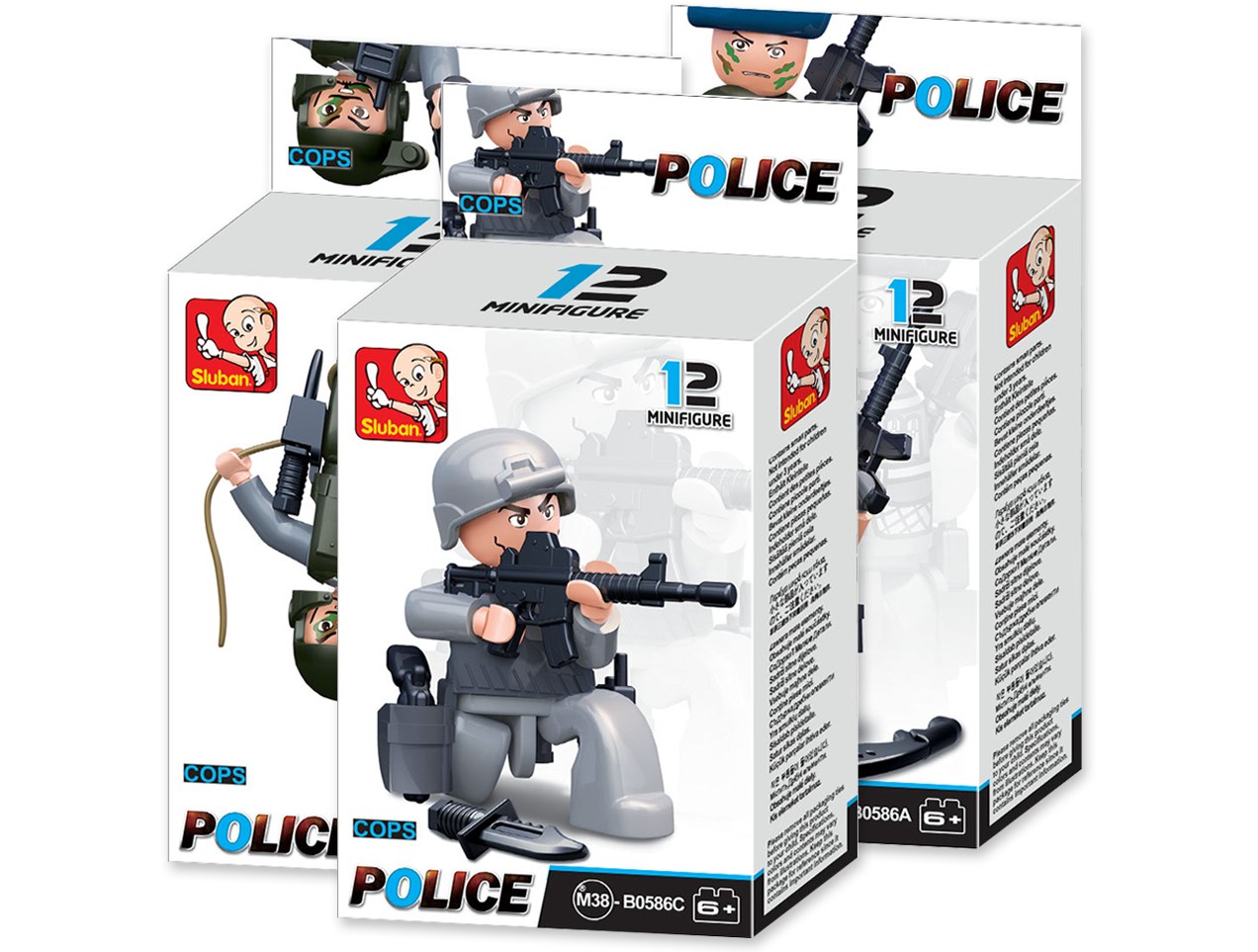 Sluban Figurky M38-B0582 Policajti a zlodeji figúrky v škatuľkách