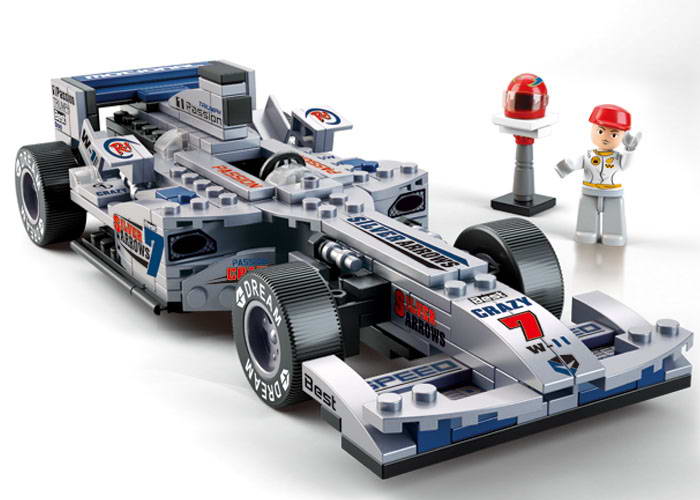 Hračka Sluban F1 Formule stříbrná 