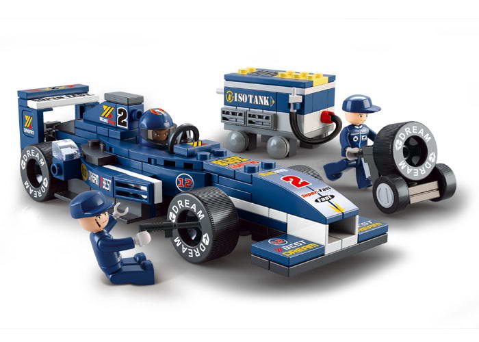 Sluban Racing Team M38-B0351 Mini formula modrá