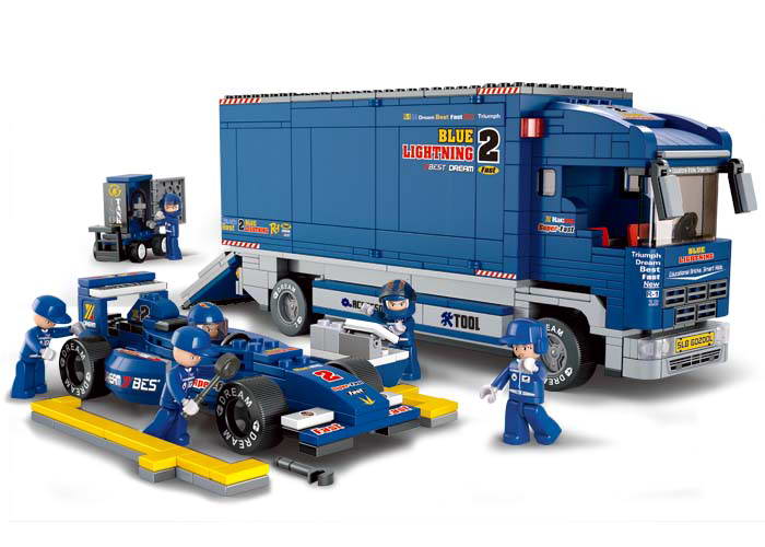 Sluban Racing Team M38-B0357 Formula s prepravným nákladiakom