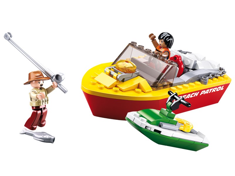 Sluban Rescue M38-B0671 Záchranný čln a rybár