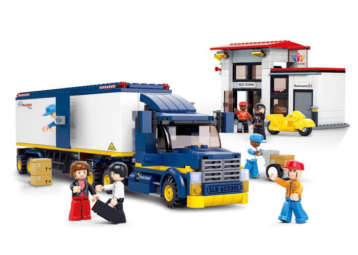 Sluban Town M38-B0318 Nákladný automobil so stanicou