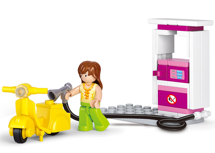 Sluban Girls Dream M38-B0518 Benzinka so skútrom
